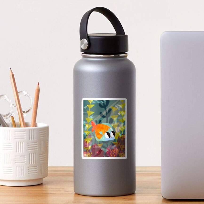 The life of a rainbow fish Sticker