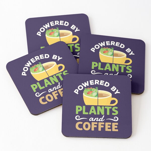 Item preview, Powered by Plants and Coffee Vegan Vegetarian designed and sold by jaygo.