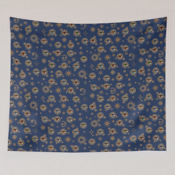 Item preview, Bright Vintage Eyes And Celestial Stars And Planets designed and sold by TrulyEpoque.
