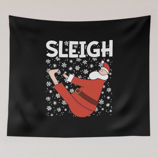 Item preview, Nama and Sleigh Matching Yoga Santa / Couples Holiday Match design designed and sold by CreatedByHeidi.