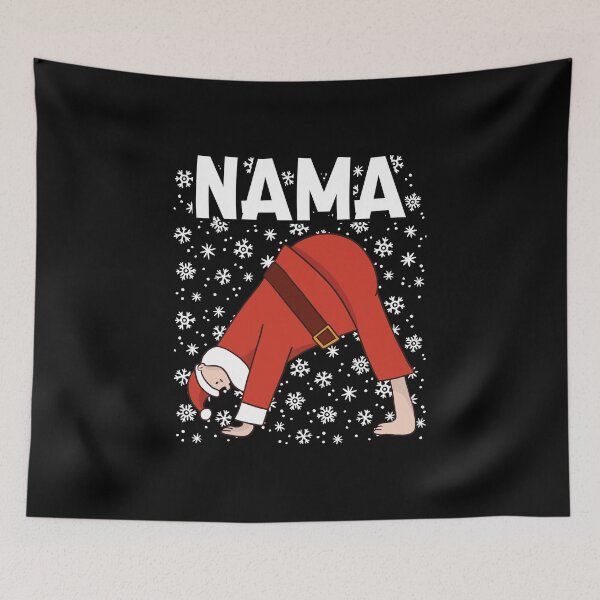 Item preview, Nama and Sleigh Matching Yoga Santa / Couples Holiday Match design designed and sold by CreatedByHeidi.