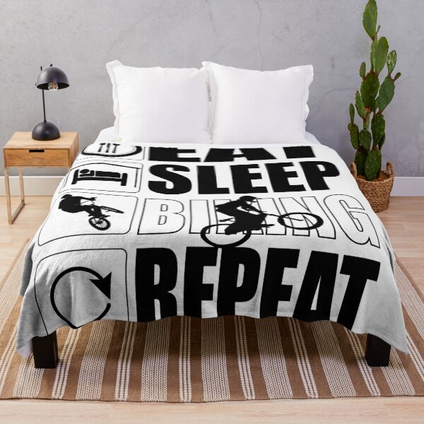 Item preview, Eat sleep biking repeat designed and sold by designer-02.