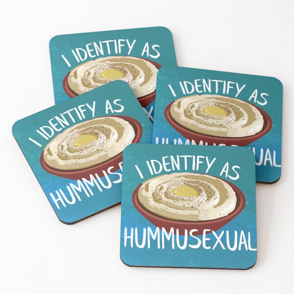Item preview, I Identify as Hummusexual Hummus Identity Declaration designed and sold by VileVegan.