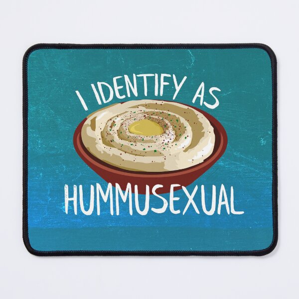 Item preview, I Identify as Hummusexual Hummus Identity Declaration designed and sold by VileVegan.