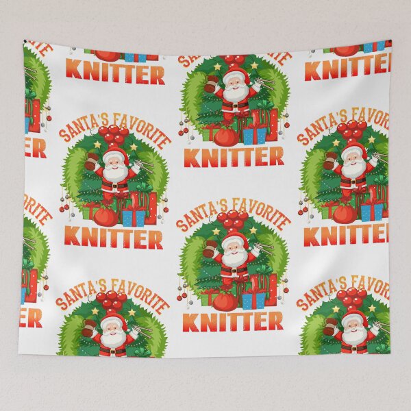 Item preview, Santas Favorite Knitter, Knitters Gonna Knit designed and sold by SportyDogShop.