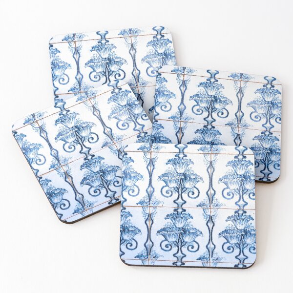 Item preview, Portuguese Blue Tile Pattern Flower designed and sold by Paul  Kelly.