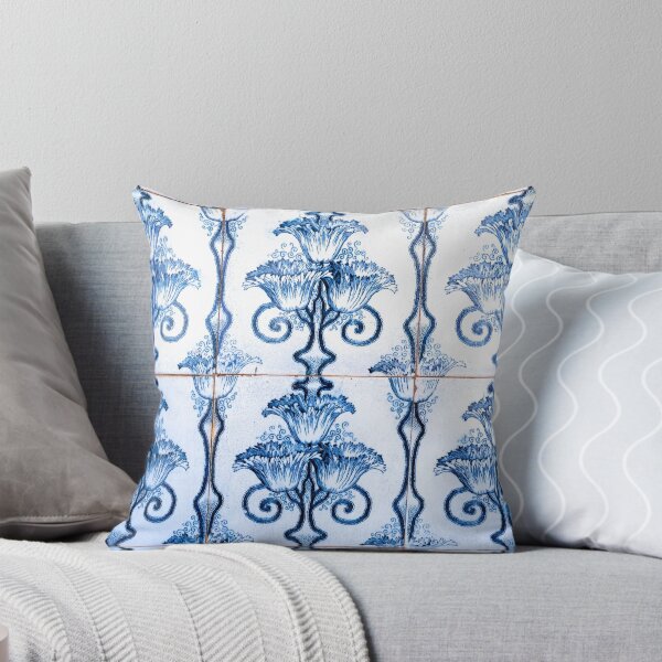 Item preview, Portuguese Blue Tile Pattern Flower designed and sold by Paul  Kelly.