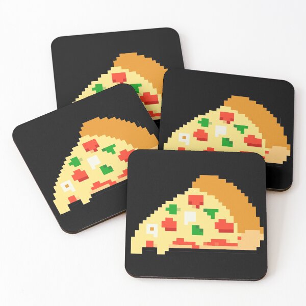 Item preview, Pixelated Pizza Slice designed and sold by Happy Puppy Print On Demand.
