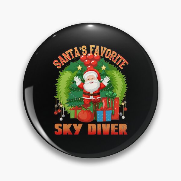 Item preview, Santas Favorite Sky Diver, Christmas Sky Diver designed and sold by SportyDogShop.