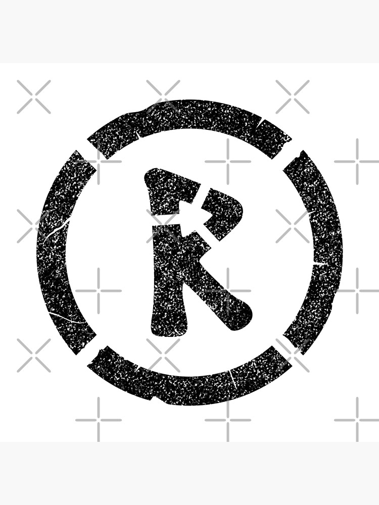 Póster «La antigua plantilla de la runa Raido inscrita en el círculo ...