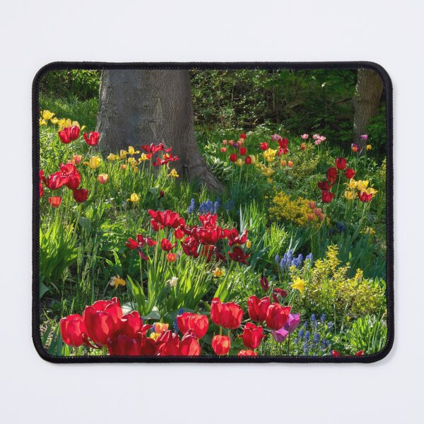 Item preview, Red Tulip Flower Garden designed and sold by wildvalecreate.