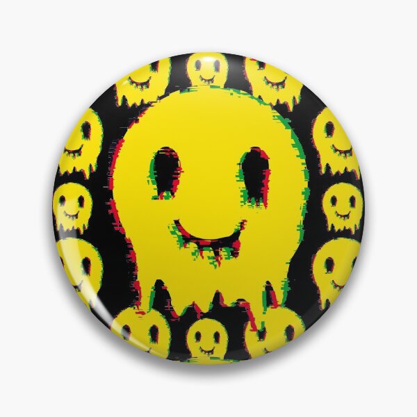 Item preview, Cara de fiesta retro de los años 80 de Mr. Smiley Acid Melty en amarillo designed and sold by NoMatterLab.