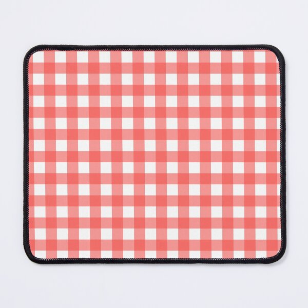 Item preview, red orange gingham patterned designed and sold by ImagineKaye.