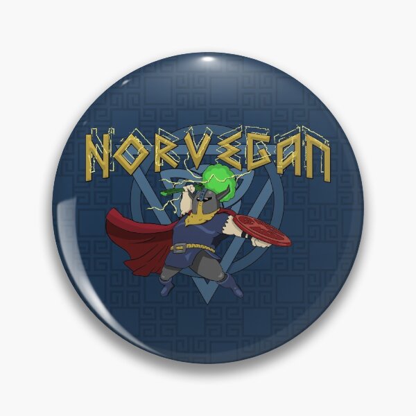 Item preview, Norvegan Vegan Norwegian Thor God of Thunder designed and sold by VileVegan.