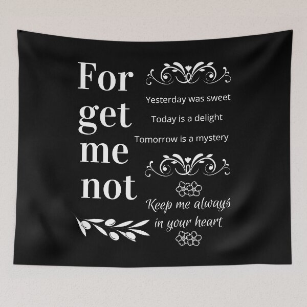 Item preview, Forget Me Not For Lovers Of Poetic Words designed and sold by StormyMuse.
