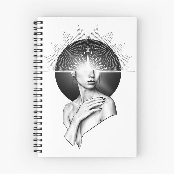 Artikelvorschau, Kompass - ein Porträt (monochromatische Darstellung auf Weiß) entworfen und verkauft von Anicatattoos.