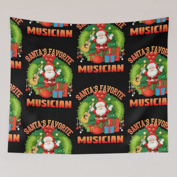 Item preview, Santas Favorite Musician, Xmas Guitar Player designed and sold by SportyDogShop.