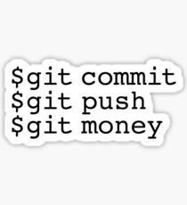 Git Money Sticker