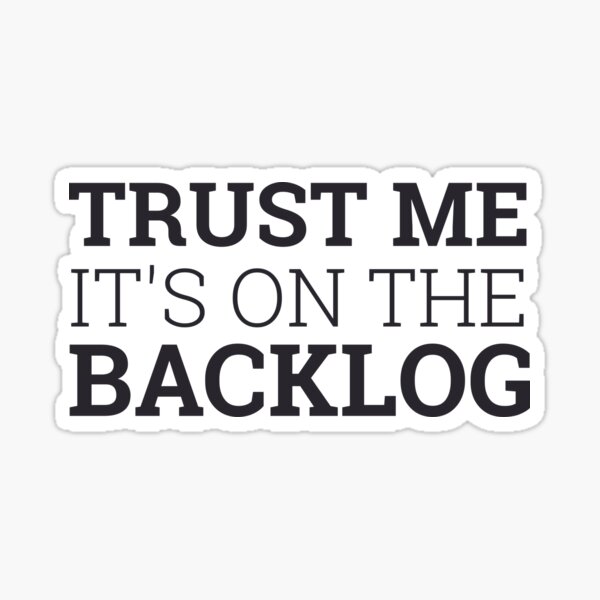 Item preview, "Trust Backlog | "Scrum Master"" designed and sold by MPSX-Designs.