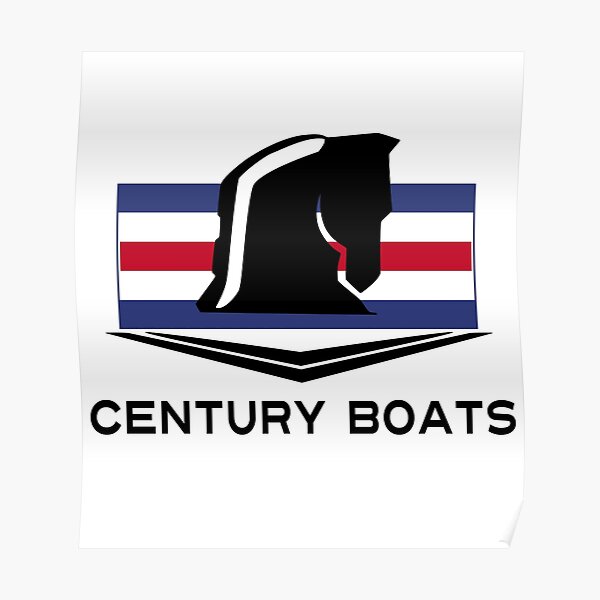 "Century Boats Logo" Poster by BarefootBison Redbubble