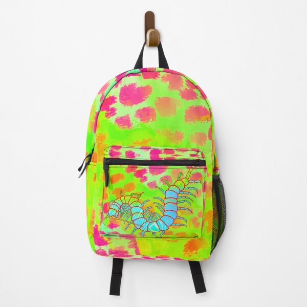 Item preview, Pretty Centipede | Cheetah Print (Deep Pink/Chartreuse) designed and sold by techno-mantis.