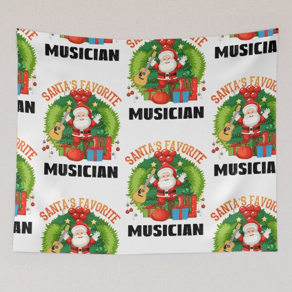 Item preview, Santas Favorite Musician, Xmas Guitar Player designed and sold by SportyDogShop.