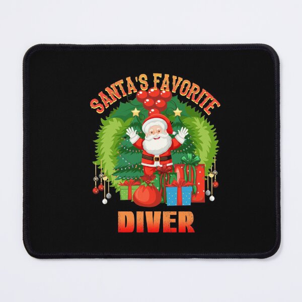 Item preview, Santas Favorite Diver, Xmas Diver designed and sold by SportyDogShop.