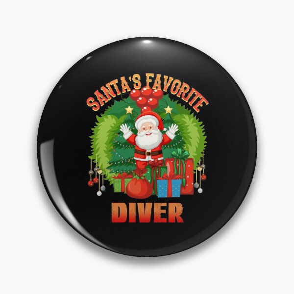 Item preview, Santas Favorite Diver, Xmas Diver designed and sold by SportyDogShop.