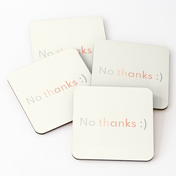 Item preview, No thanks :) color cream designed and sold by Momo007.