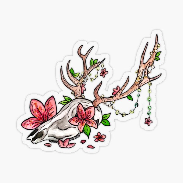 Item preview, [STICKER CUTOUT] The Old Witch Sleep and the Good Man Grace  |  Earth of Me  |  Inspired by The Amazing Devil designed and sold by jackienova.
