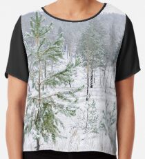 Winter landscape Chiffon Top