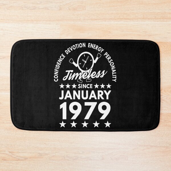 Item preview, January Birthday Timeless Person - 1979 - White Text designed and sold by MoonsmileProd.