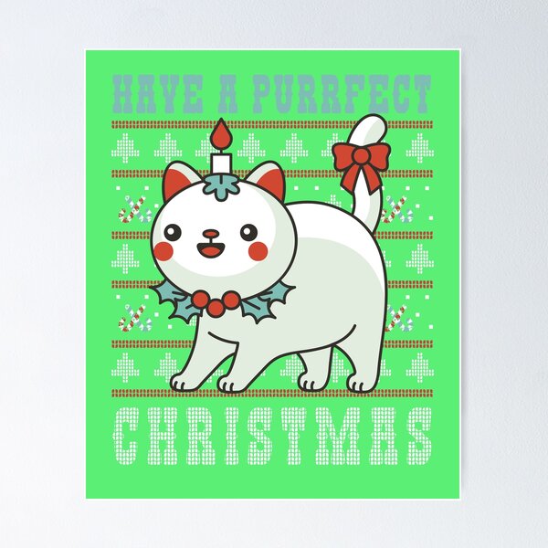 Item preview, Have a purrfect Christmas  designed and sold by RetroFrost.