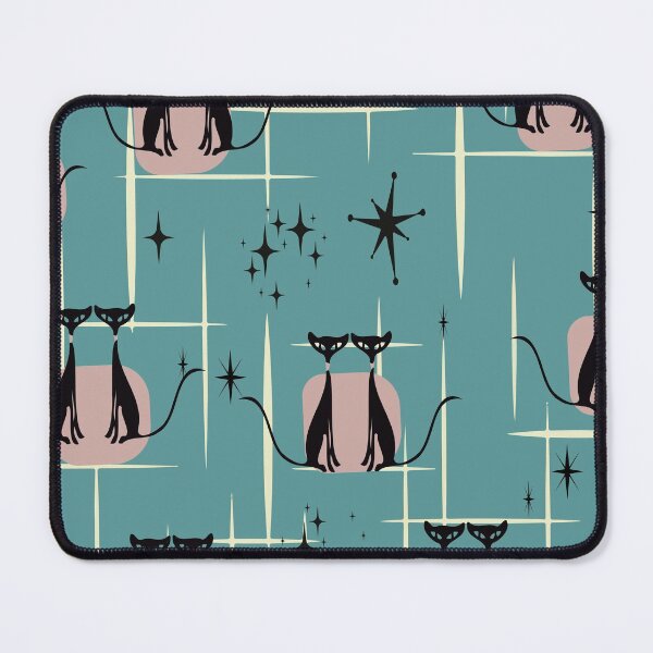 Item preview, Mid Century Cat on Starburst Pattern designed and sold by LisWilliams.
