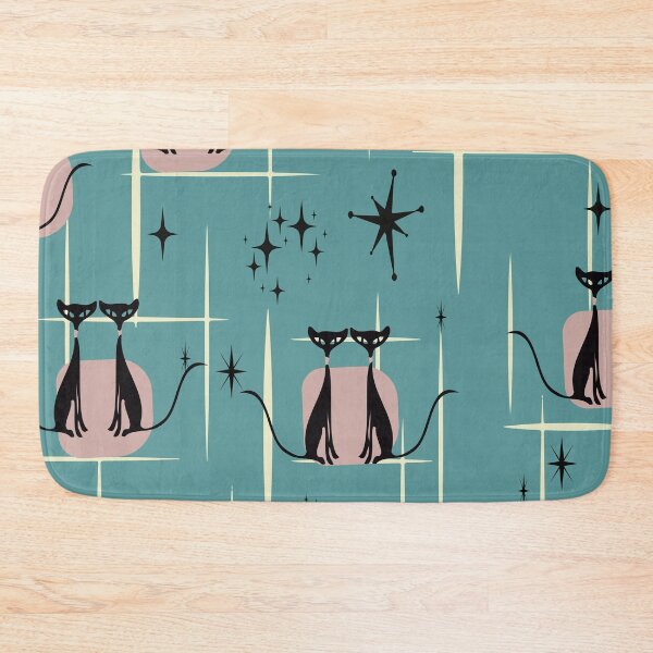 Item preview, Mid Century Cat on  Starburst Pattern designed and sold by LisWilliams.
