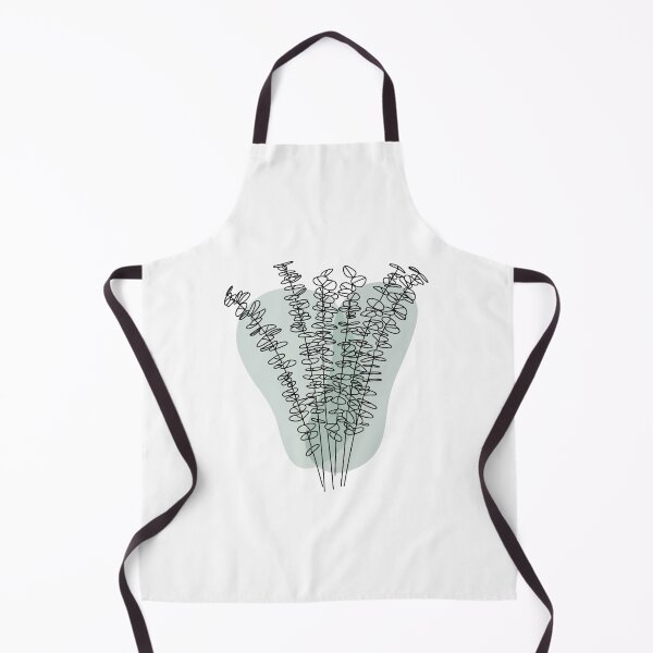 Item preview, Baby Blue Eucalyptus Line Drawing with Modern Green ors designed and sold by makesbymiss.