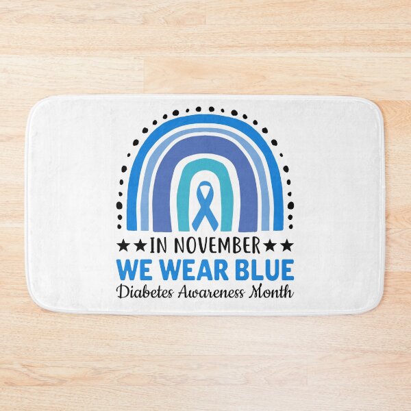Item preview, In November We Wear Blue Diabetes Awareness Rainbow Ribbons  designed and sold by Best Designer.