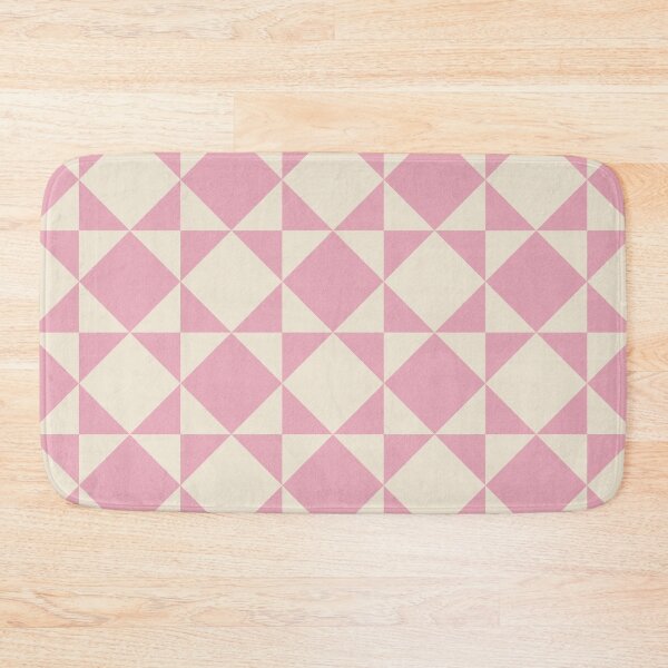 Item preview, Retro Optical Mosaic Modern Quilt Pattern Candy Pink designed and sold by Octavia Soldani.