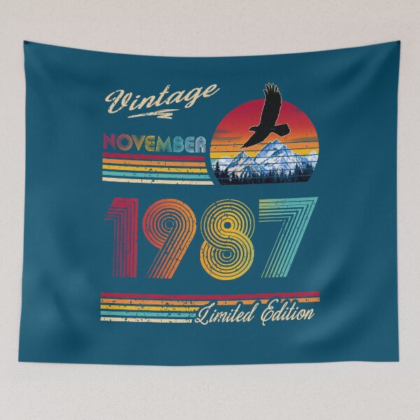 Item preview, November 1987 Birthday designed and sold by GreenSplash.
