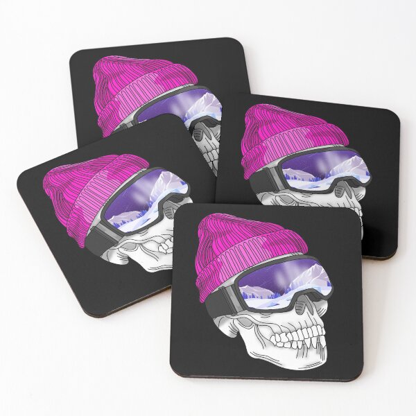 Item preview, Pink Winter Skull Beanie designed and sold by Bluezorel.