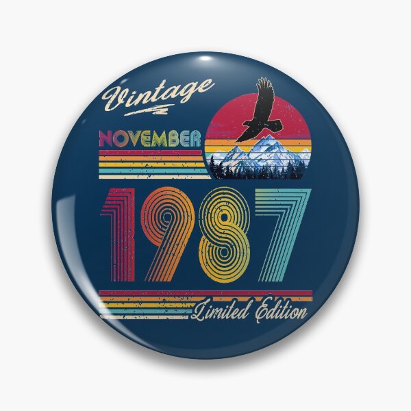 Item preview, Vintage November 1987 34th Birthday 34 Years Old  designed and sold by GreenSplash.