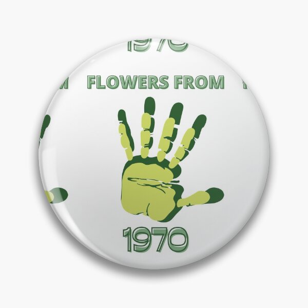 Item preview, Flowers From 1970 (green) designed and sold by FutureKolor.