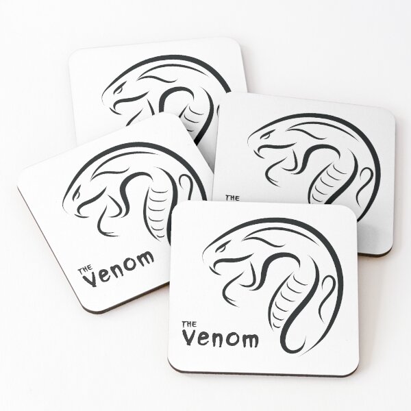 Item preview, Venom Snake Head | Black and White Line Art designed and sold by I'm  Redz.