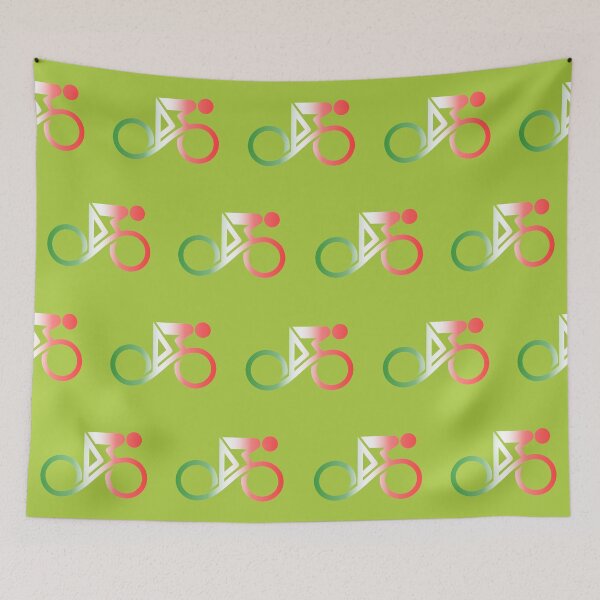 Item preview, Abstract Cyclist Line Art Infinity Italy designed and sold by RabeDesigns.