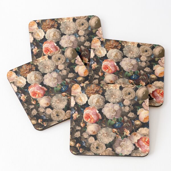 Item preview, Peach Vintage Roses Botanical Night Garden Nightgarden designed and sold by UtArt.