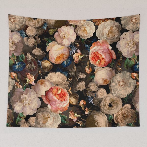 Item preview, Peach Vintage Roses Botanical Night Garden Nightgarden designed and sold by UtArt.