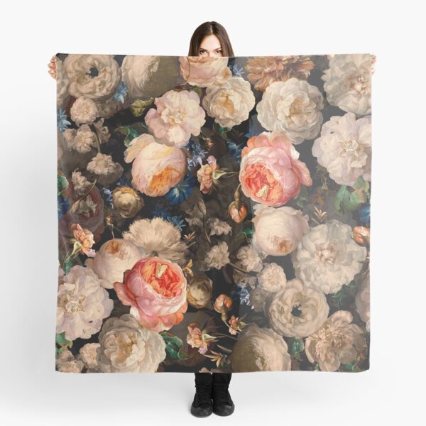Aperçu de l'œuvre Roses Vintage Pêche Jardin Botanique de Nuit Jardin de Nuit créée et vendue par UtArt.