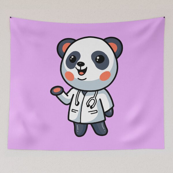 Item preview, funny nurse Cute Animal Friendly Panda just a girl who loves pandas designed and sold by Hero Prod.