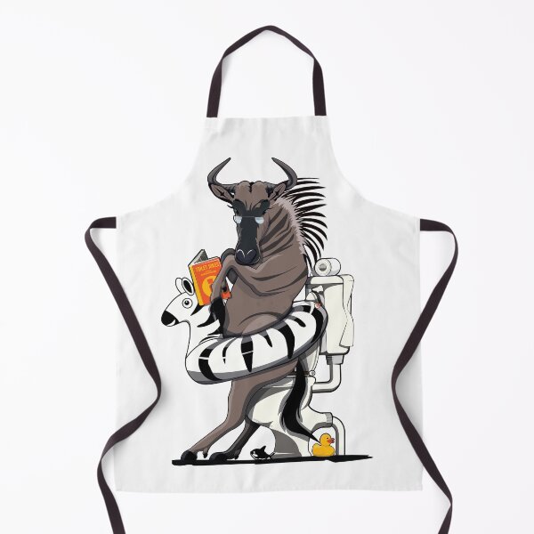 Item preview, Wildebeest on the Toilet, funny animal safari bathroom joke designed and sold by Wyattdesign.