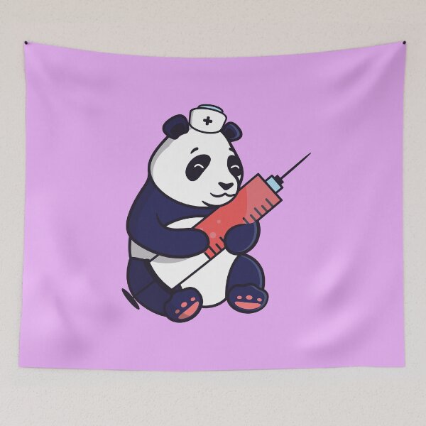 Artikelvorschau, lustige Krankenschwester Cute Animal Friendly Panda nur ein Mädchen, das Pandas Geschenk liebt entworfen und verkauft von Hero Prod.